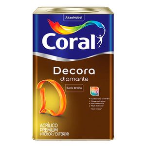 Decora Acrílico Premium Diamante - Coral 18L