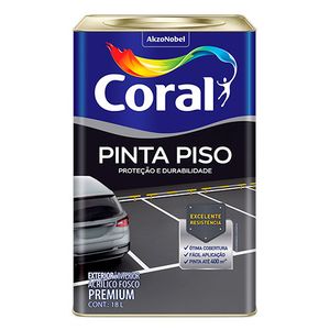 Tinta Pinta Piso Acrílico Premium Fosco - Coral 18L