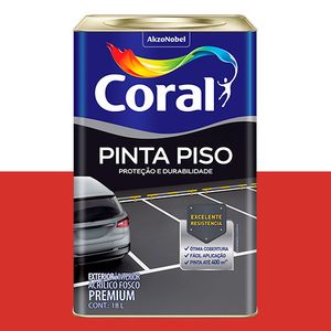 Tinta Pinta Piso Acrílico Premium Fosco - Coral 18L