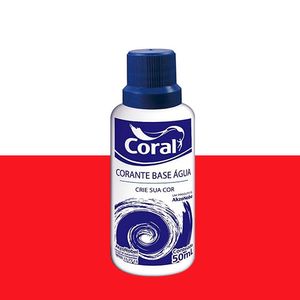 Corante Base Água - Coral 50ml