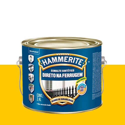 Esmalte-Antiferrugem-Amarelo---Hammerite-24L
