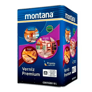 Verniz Marítimo Brilhante Transparente - Montana 18L