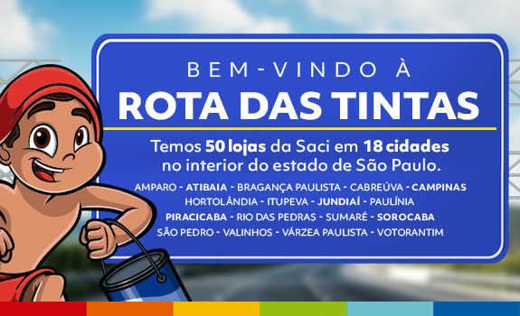 Saci comanda o bloco Pinta na Saci, o bloco mais colorido do carnaval. Imagem de Saci Tintas Carnaval 2026